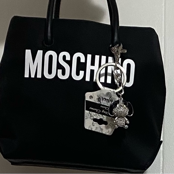 Sparkling Hound Dog Keychain Bag Charm- NWT - Picture 6 of 6